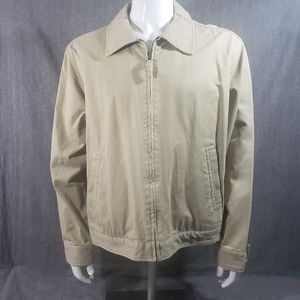 St Johns Bay Tan 100% Cotton Men's Jacket Size L